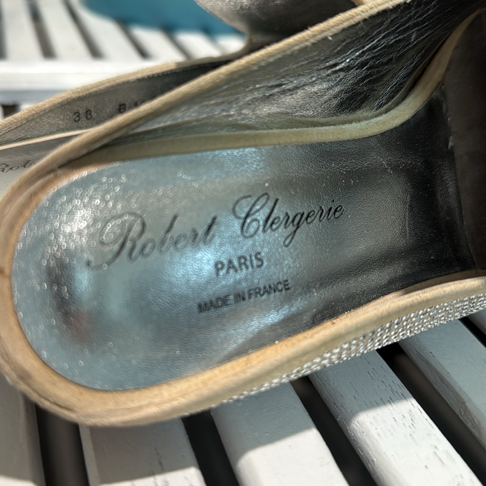 ROBERT CLERGERIE studded mules, made in France, size 38 - Picture 7 of 10